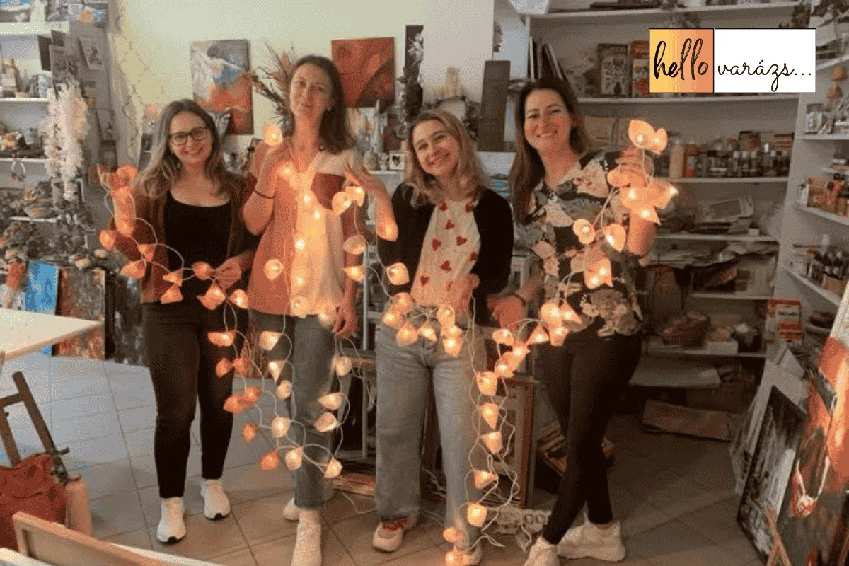 Hangulatlámpa vagy fényfüzér készítő workshop Budapesten